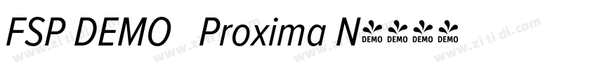 FSP DEMO   Proxima N字体转换